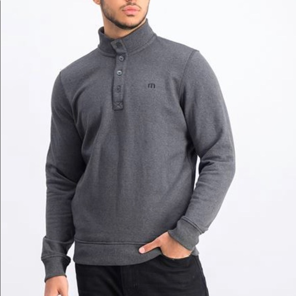Travis Mathew Mens Wall Mock Neck 